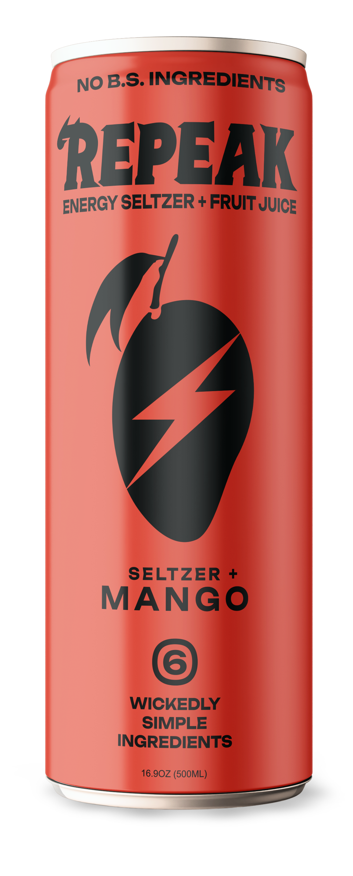 Mango Energy Seltzer | 16.9oz 12 Pack