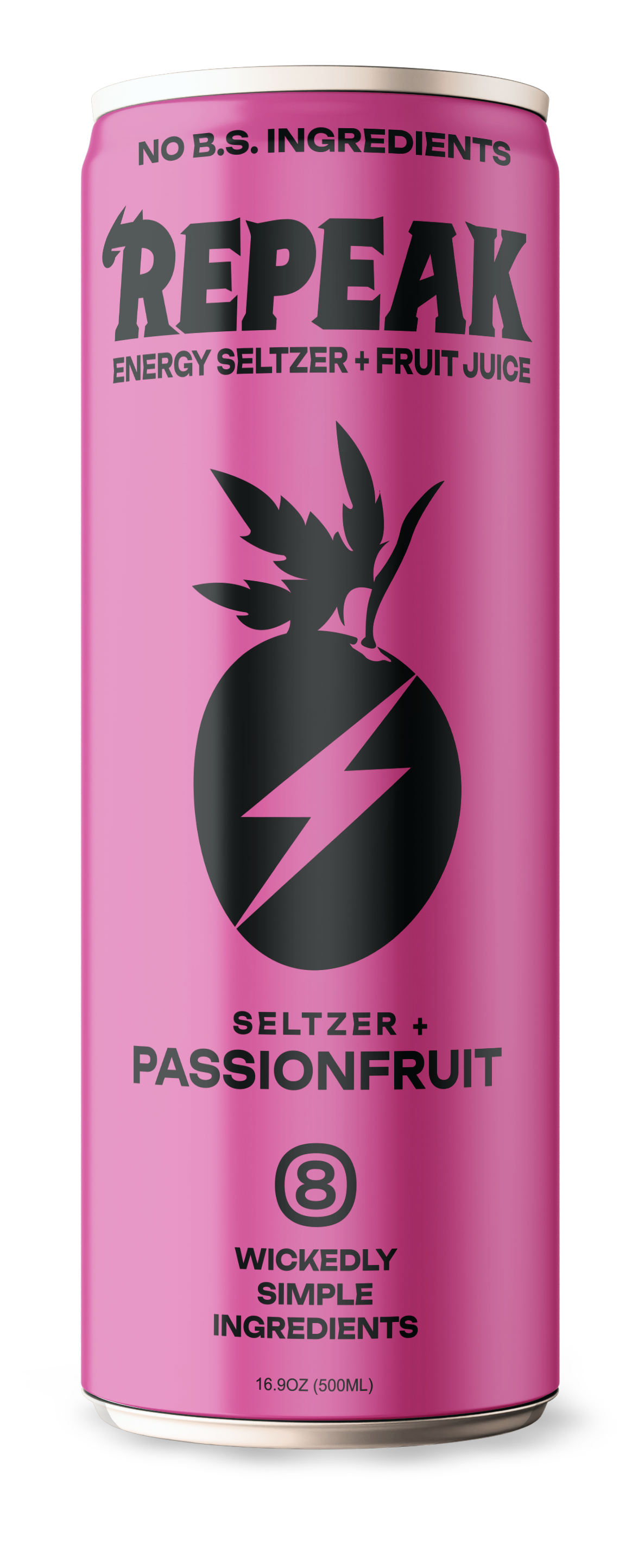 Passionfruit Energy Seltzer | 16.9oz 12 Pack