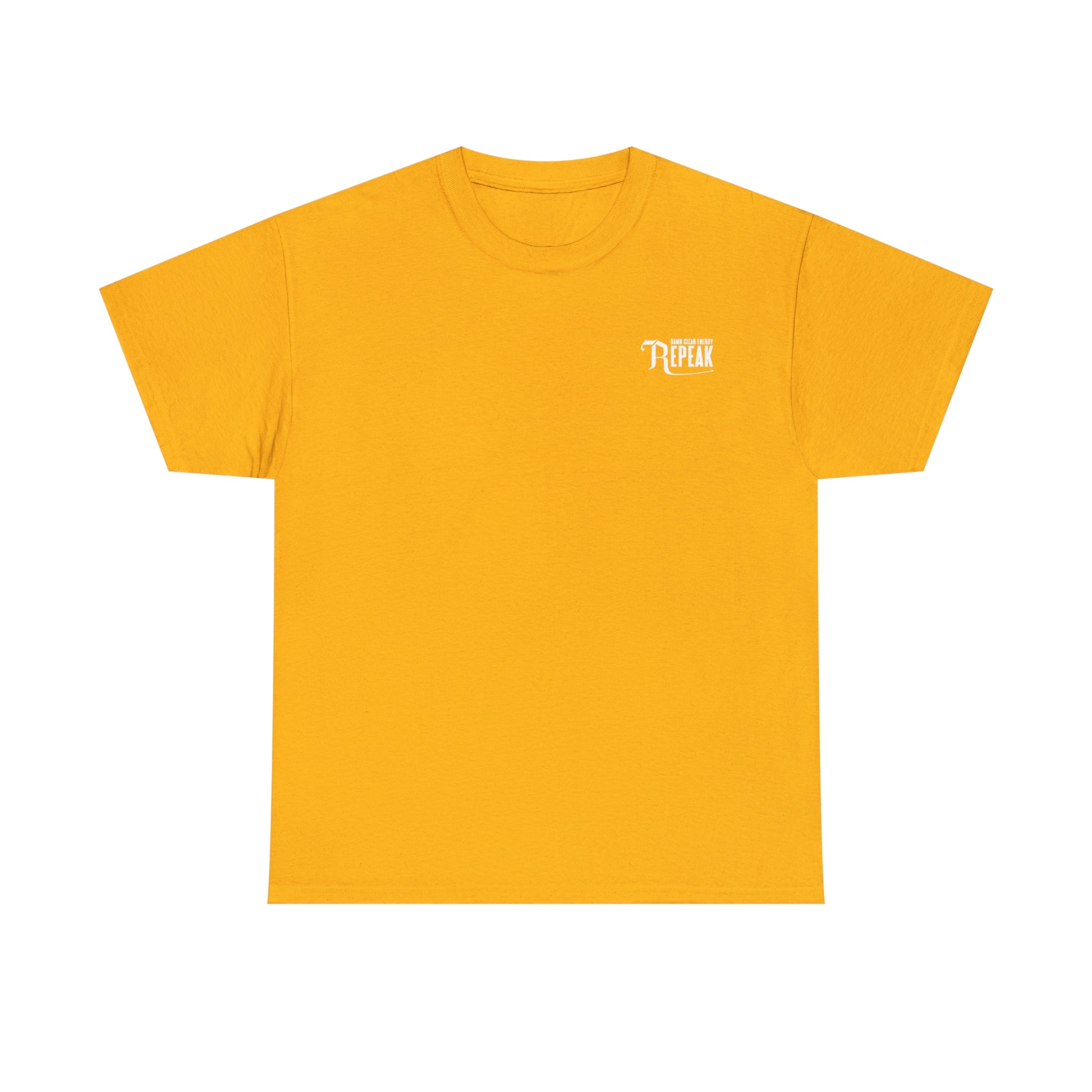 repeak energy drink gold t-shirt, front side