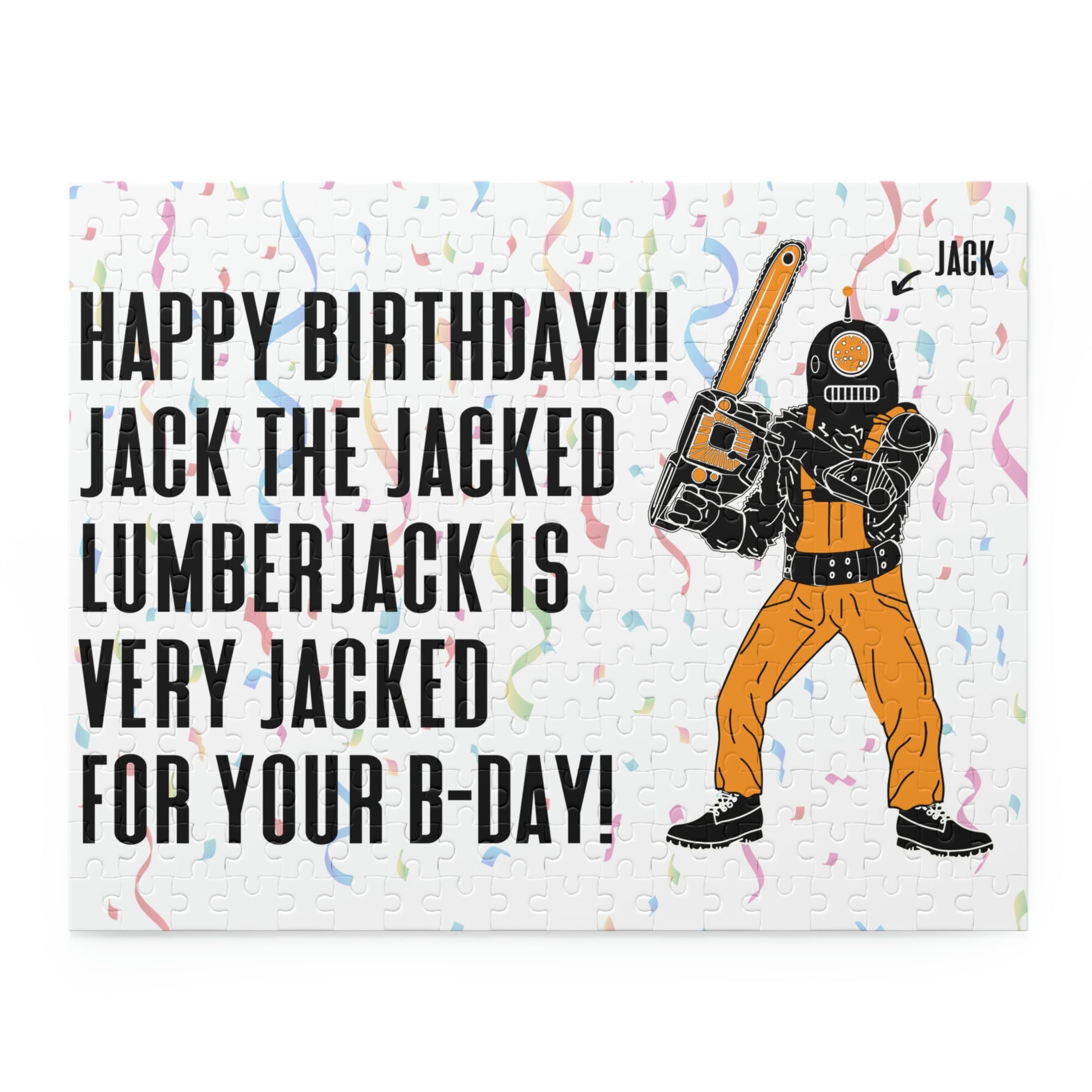 repeak energy drink, birthday card puzzle, front side straight on