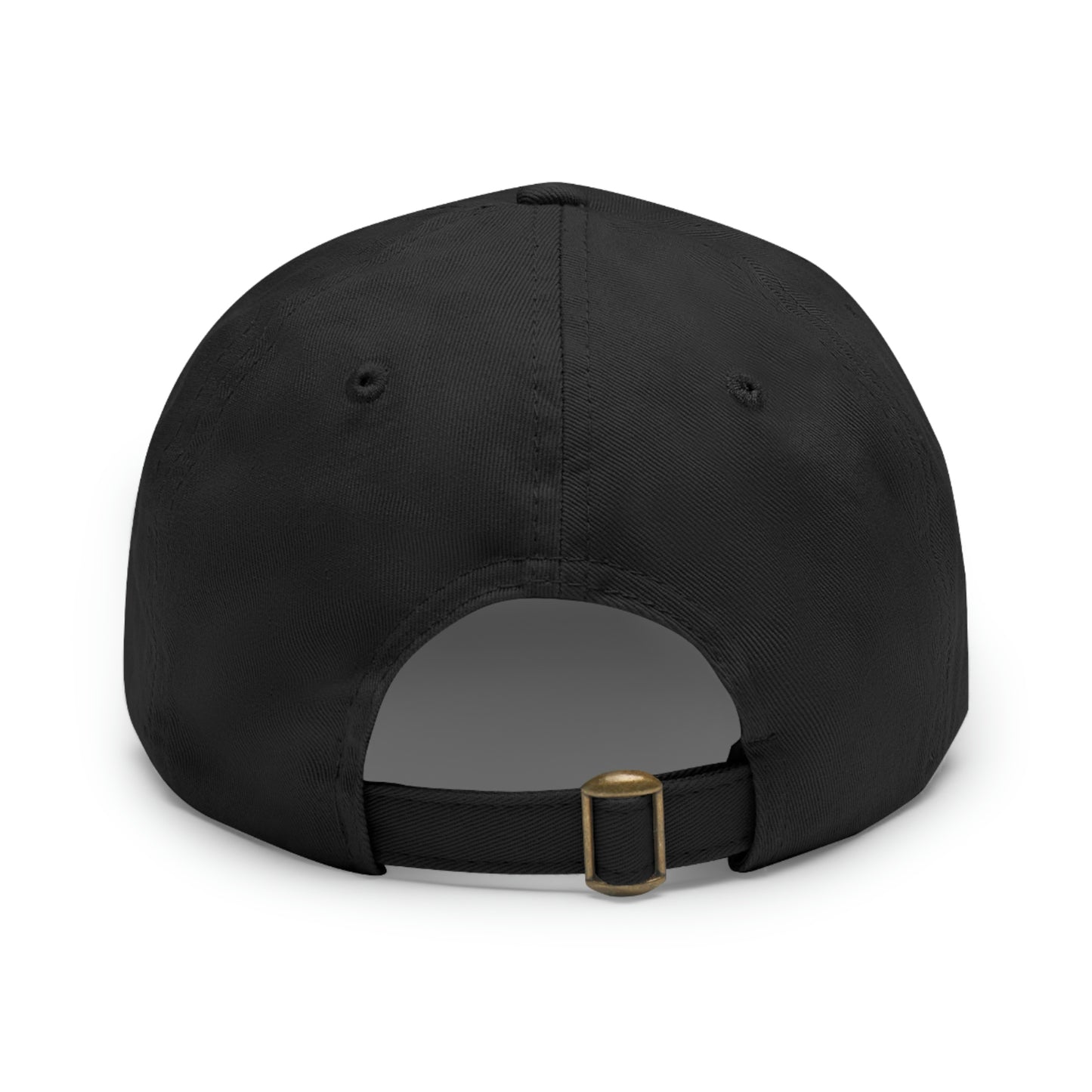 repeak energy dad hat, white and black, backside